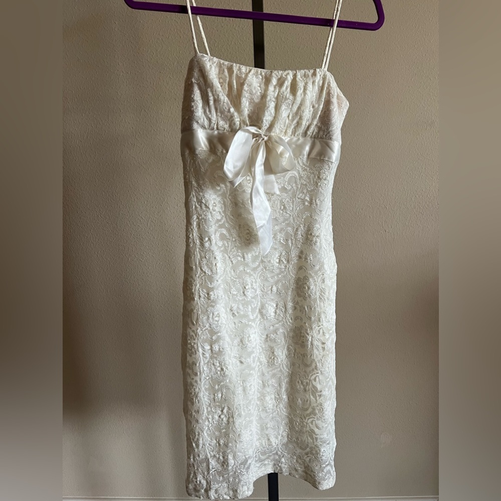 vintage white lace dress